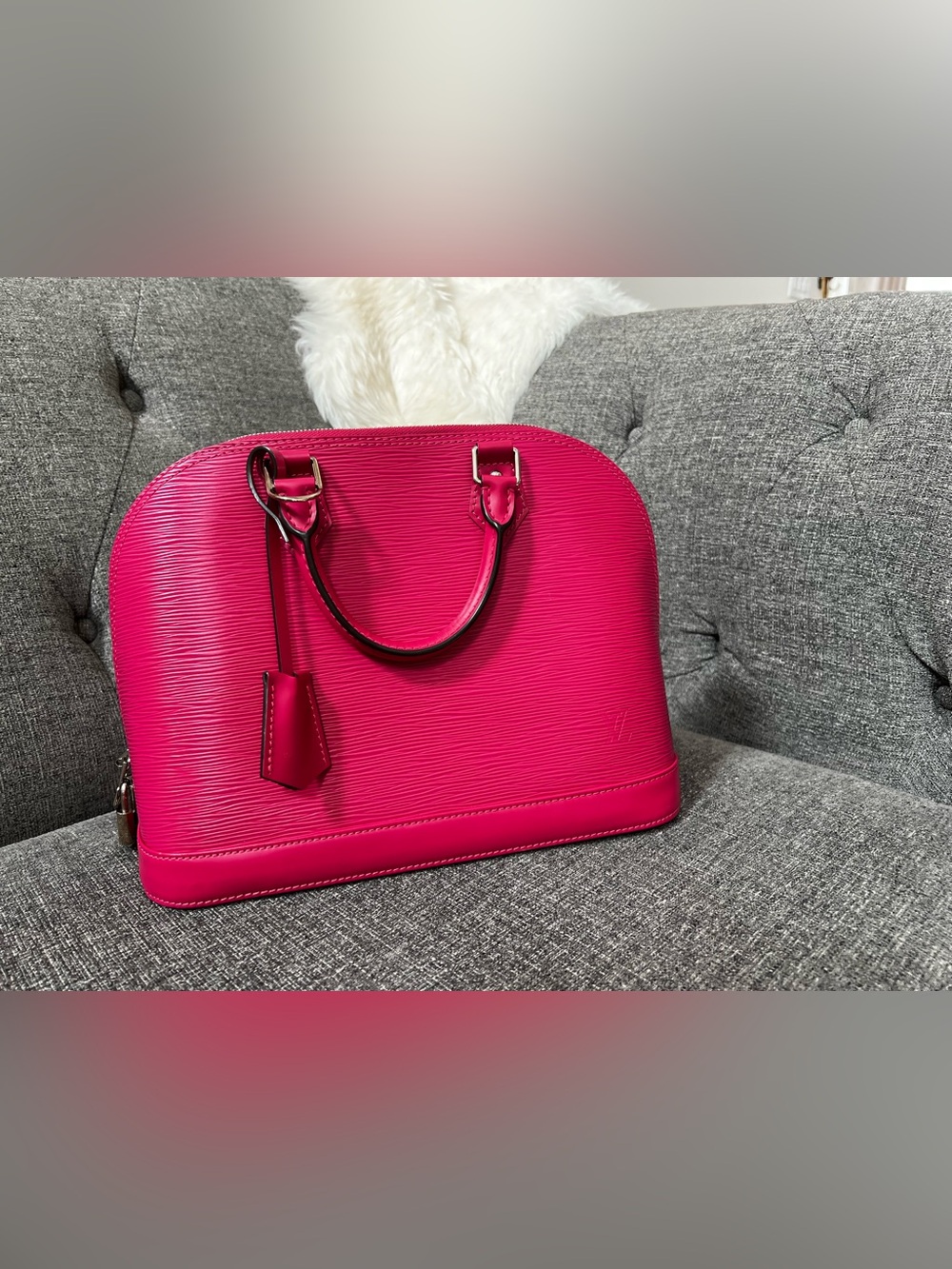 Louis Vuitton Alma PM EPI fuchsia - Picture 2 of 16